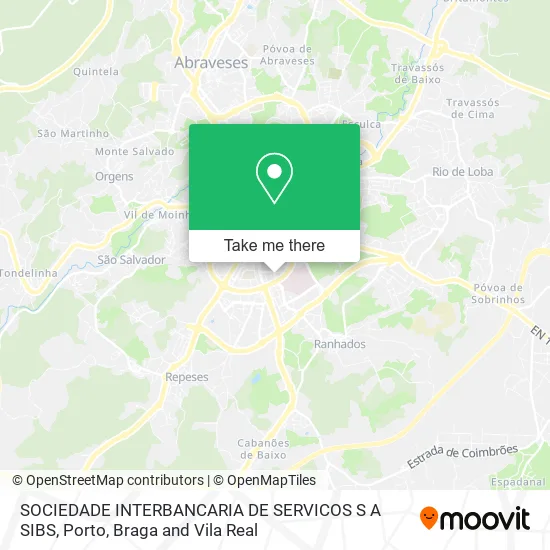 SOCIEDADE INTERBANCARIA DE SERVICOS S A SIBS map