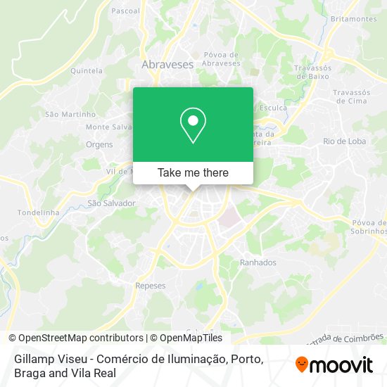 Gillamp Viseu - Comércio de Iluminação map