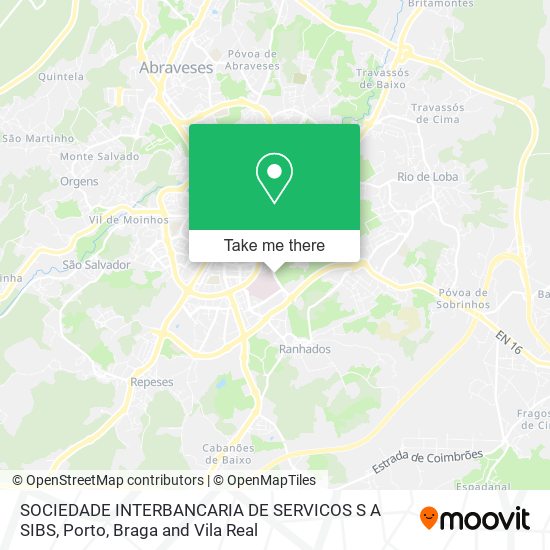 SOCIEDADE INTERBANCARIA DE SERVICOS S A SIBS mapa