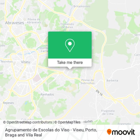 Agrupamento de Escolas do Viso - Viseu map