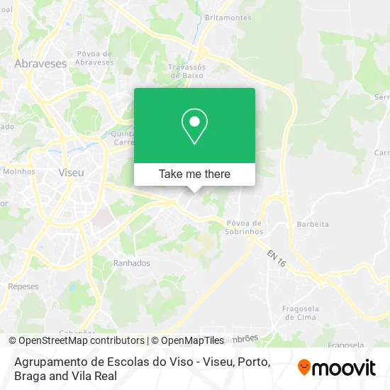 Agrupamento de Escolas do Viso - Viseu map