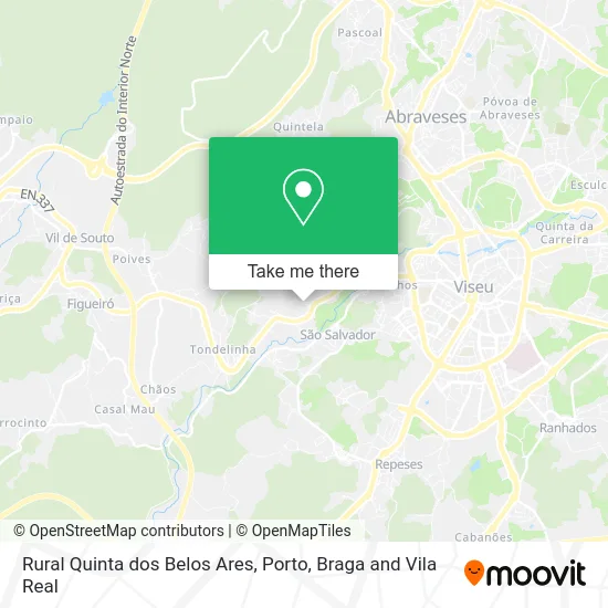 Rural Quinta dos Belos Ares map