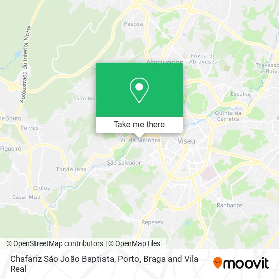 Chafariz São João Baptista mapa