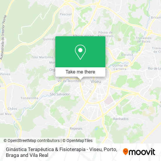 Ginástica Terapêutica & Fisioterapia - Viseu map