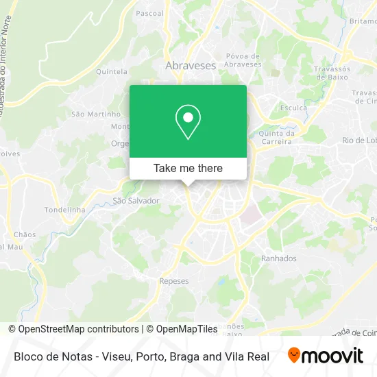 Bloco de Notas - Viseu map