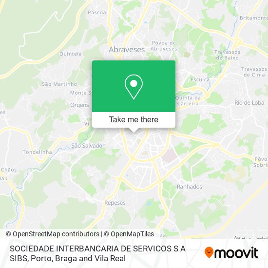 SOCIEDADE INTERBANCARIA DE SERVICOS S A SIBS mapa