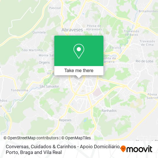Conversas, Cuidados & Carinhos - Apoio Domiciliário map
