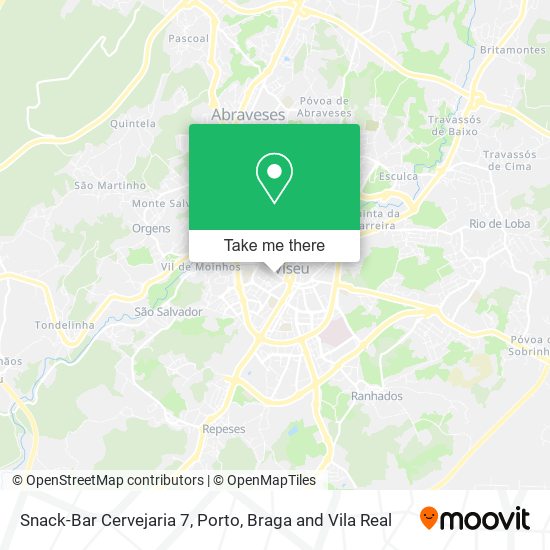 Snack-Bar Cervejaria 7 mapa