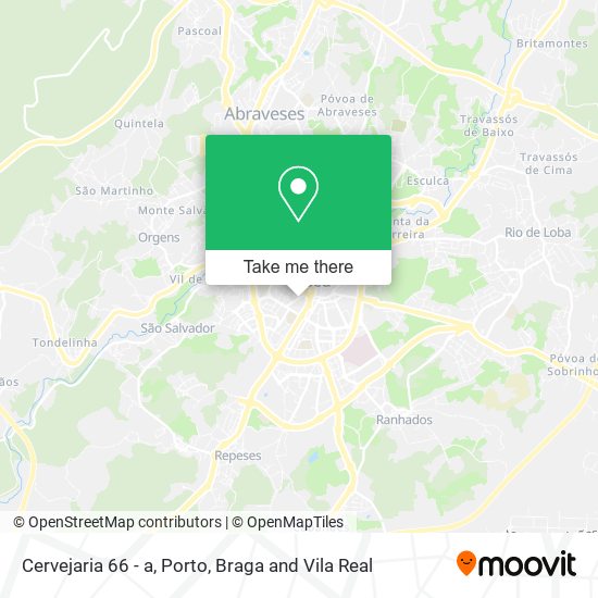 Cervejaria 66 - a mapa