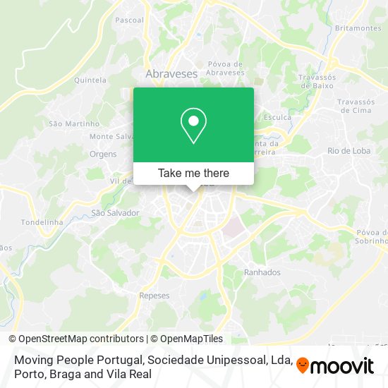 Moving People Portugal, Sociedade Unipessoal, Lda map