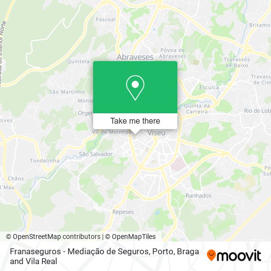 Franaseguros - Mediação de Seguros map