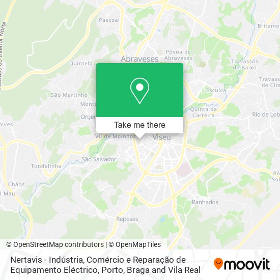 Nertavis - Indústria, Comércio e Reparação de Equipamento Eléctrico mapa