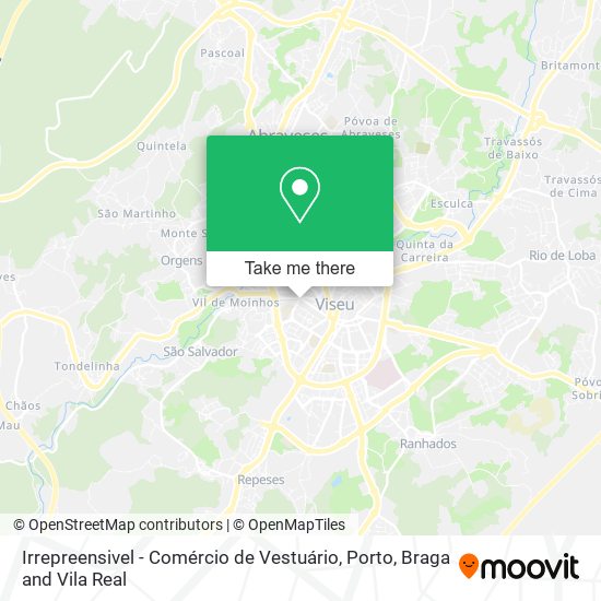 Irrepreensivel - Comércio de Vestuário map