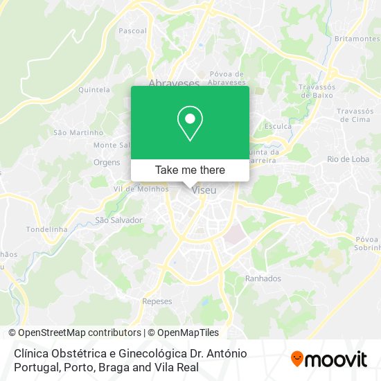 Clínica Obstétrica e Ginecológica Dr. António Portugal map