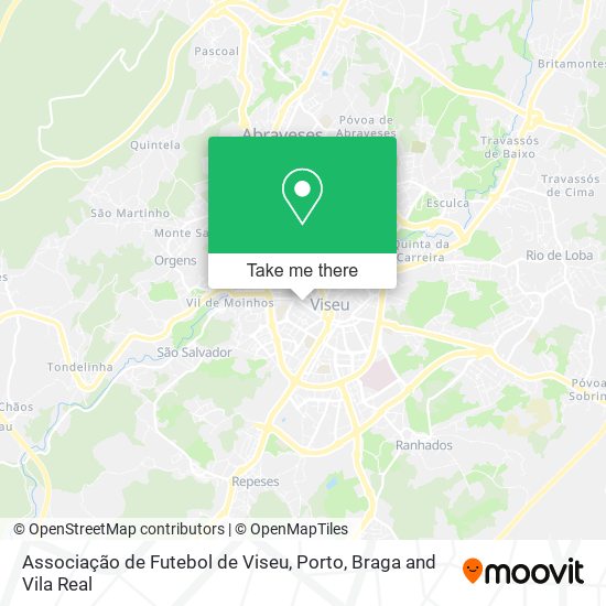 Associação de Futebol de Viseu map