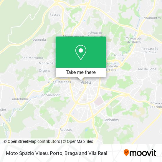 Moto Spazio Viseu mapa