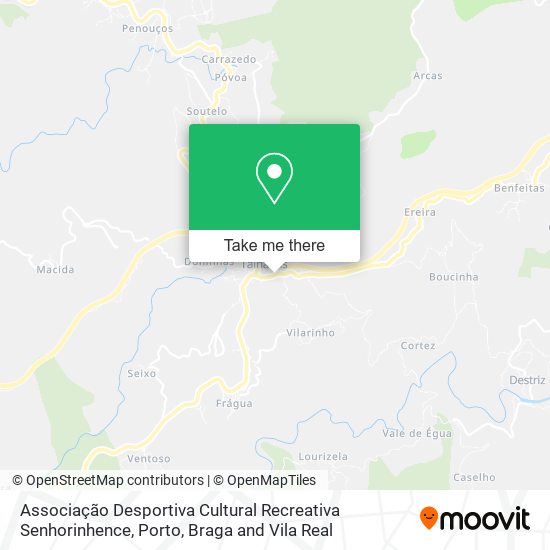 Associação Desportiva Cultural Recreativa Senhorinhence mapa