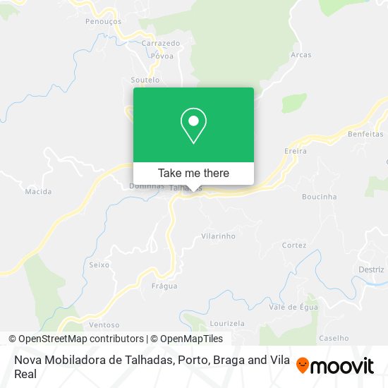 Nova Mobiladora de Talhadas mapa