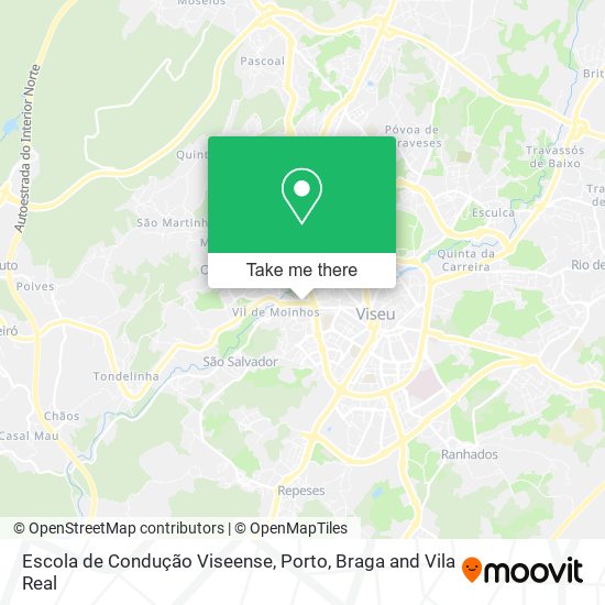 Escola de Condução Viseense mapa