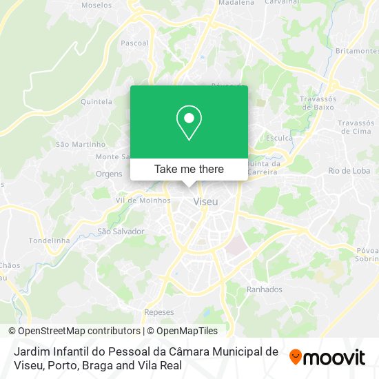 Jardim Infantil do Pessoal da Câmara Municipal de Viseu map