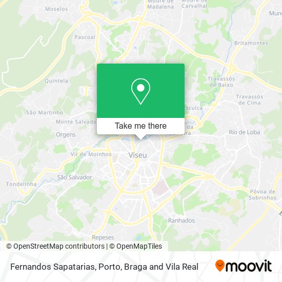 Fernandos Sapatarias mapa