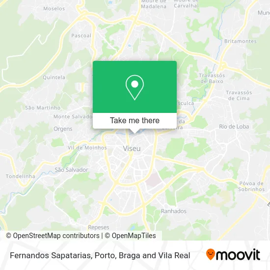 Fernandos Sapatarias map