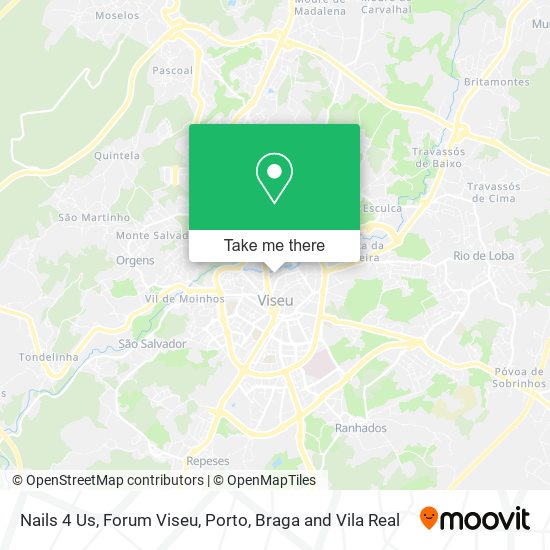 Nails 4 Us, Forum Viseu map