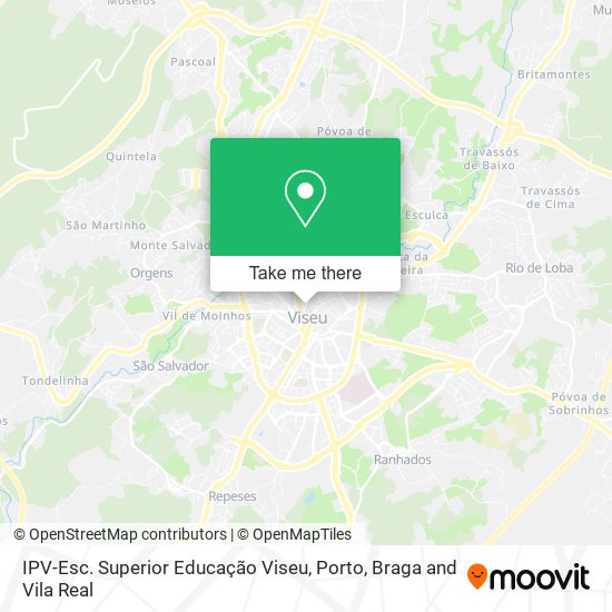 IPV-Esc. Superior Educação Viseu mapa