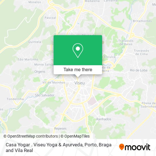 Casa Yogar . Viseu Yoga & Ayurveda mapa