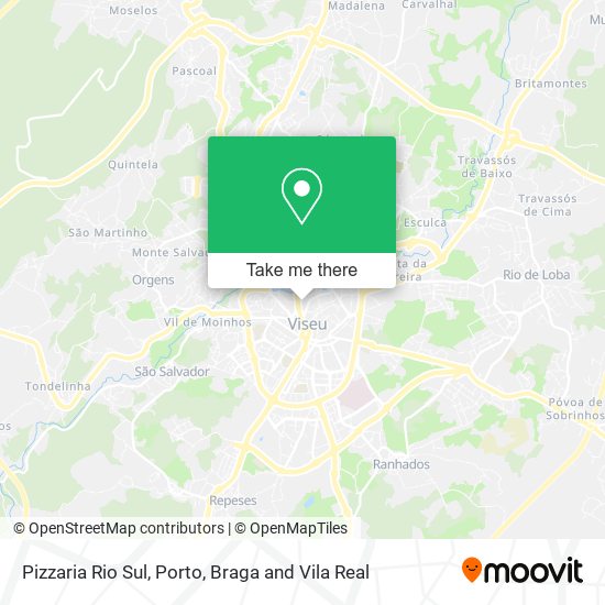 Pizzaria Rio Sul mapa