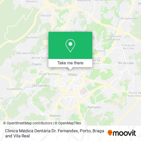 Clinica Médica Dentária Dr. Fernandes mapa
