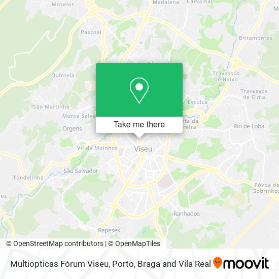 Multiopticas Fórum Viseu map