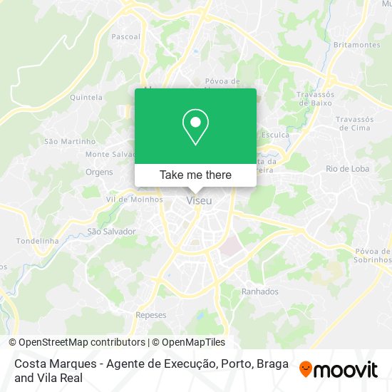 Costa Marques - Agente de Execução map