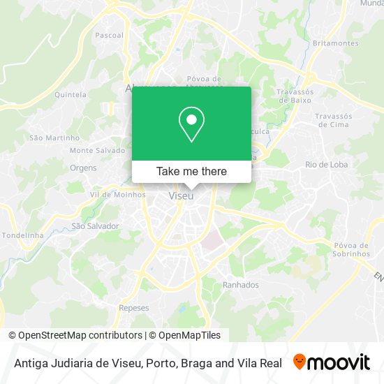 Antiga Judiaria de Viseu map