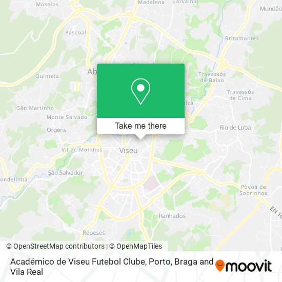 Académico de Viseu Futebol Clube map