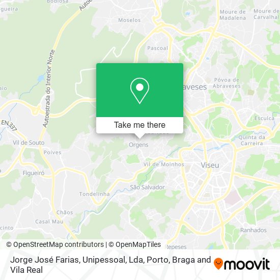 Jorge José Farias, Unipessoal, Lda mapa
