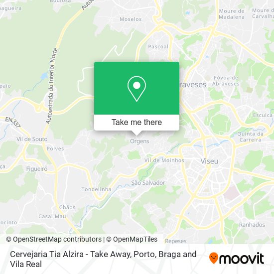 Cervejaria Tia Alzira - Take Away map
