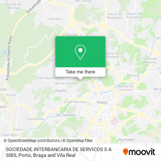 SOCIEDADE INTERBANCARIA DE SERVICOS S A SIBS map
