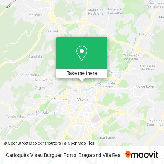 Carioquês Viseu Burguer mapa