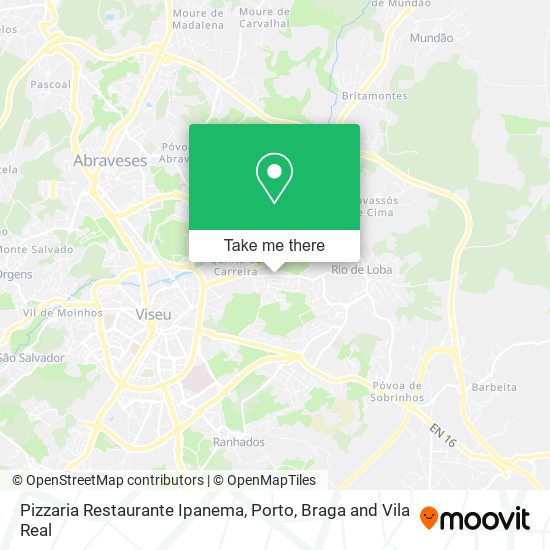 Pizzaria Restaurante Ipanema mapa
