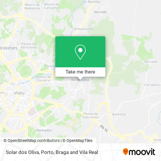 Solar dos Oliva map