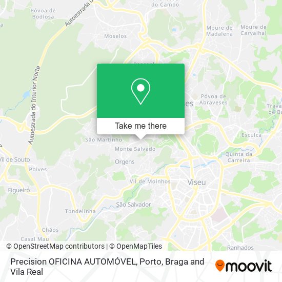 Precision OFICINA AUTOMÓVEL mapa