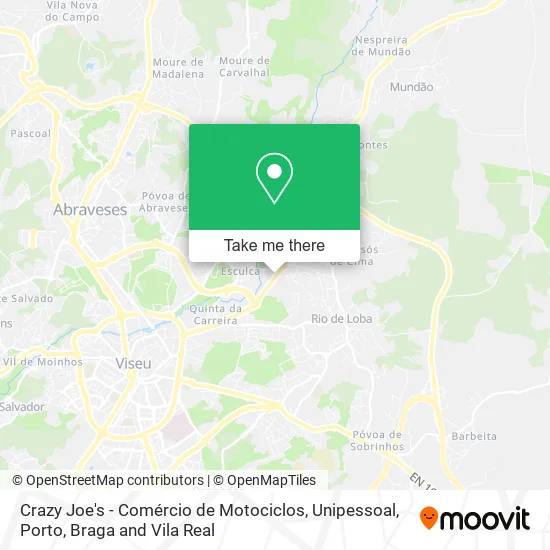 Crazy Joe's - Comércio de Motociclos, Unipessoal map