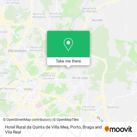 Hotel Rural da Quinta de Villa Mea map