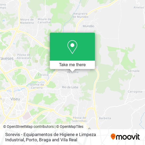 Sorevis - Equipamentos de Higiene e Limpeza Industrial mapa