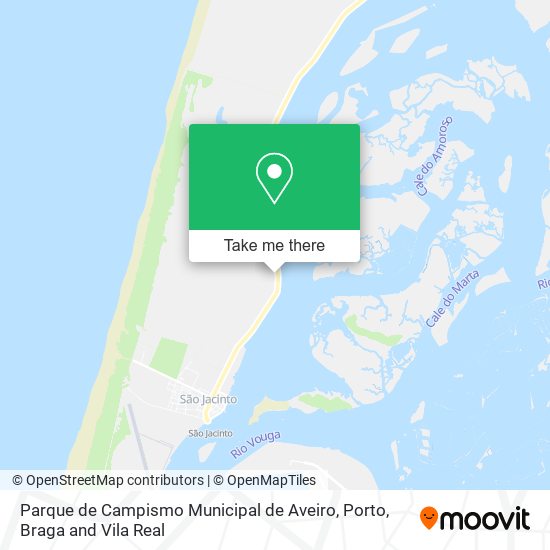 Parque de Campismo Municipal de Aveiro map