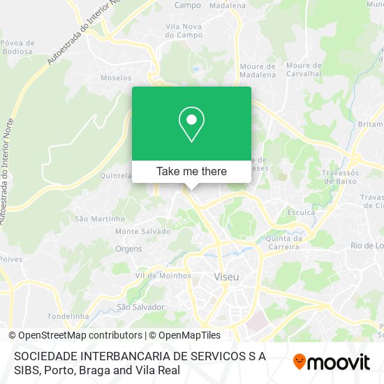 SOCIEDADE INTERBANCARIA DE SERVICOS S A SIBS map