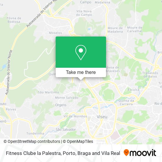 Fitness Clube la Palestra map