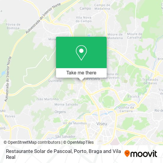 Restaurante Solar de Pascoal mapa