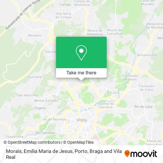 Morais, Emília Maria de Jesus map